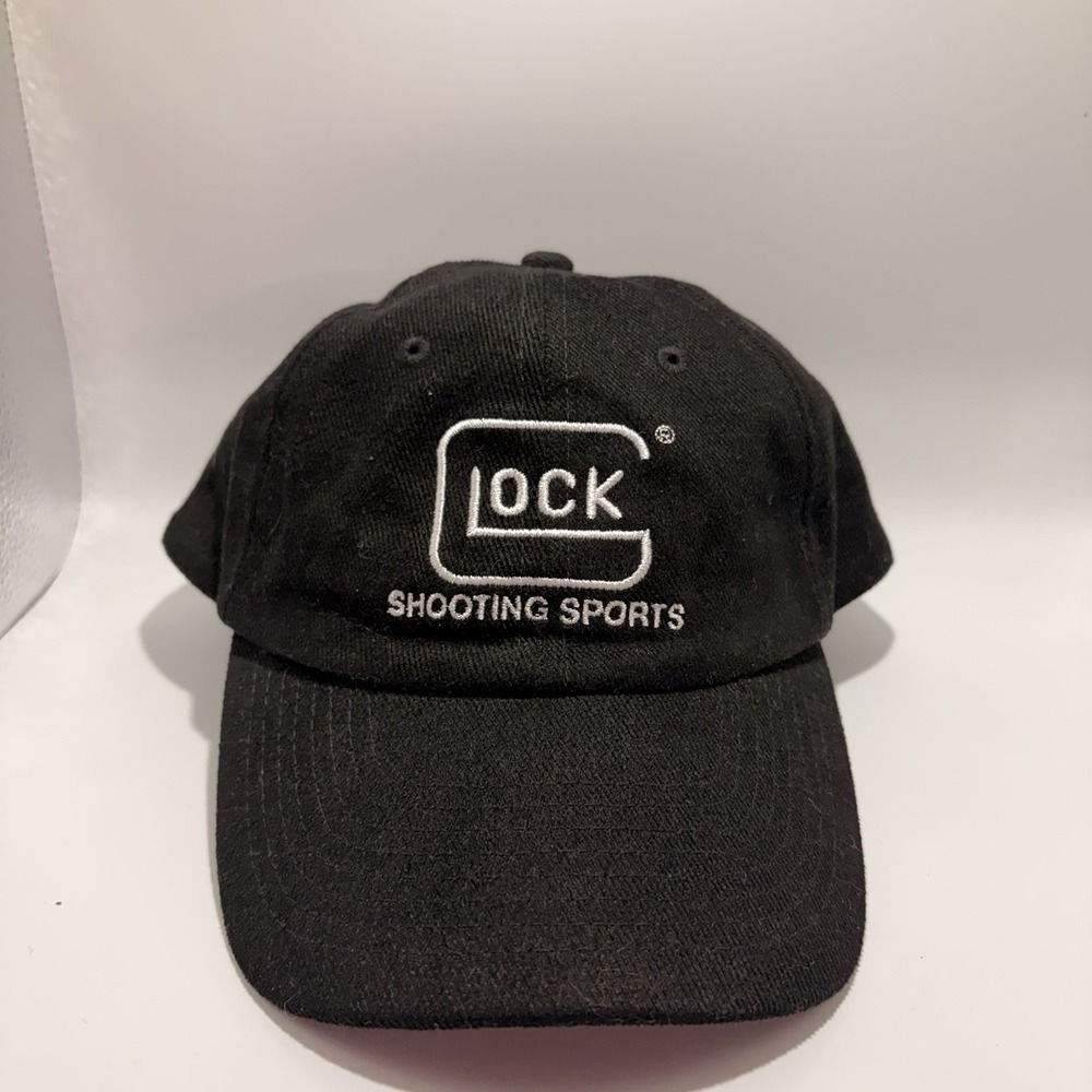 GLOCK Shooting Sports Black Embroidered Adjustable Hat Cap Perfection Logo